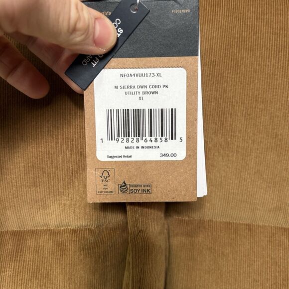 The North Face Sierra Down Corduroy Parka "Brown" 2024 - Picture 4 of 5